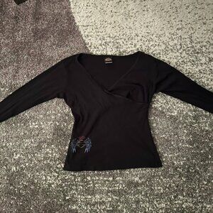 Harley-Davidson Women's Barrie Long Sleeve V-Neck